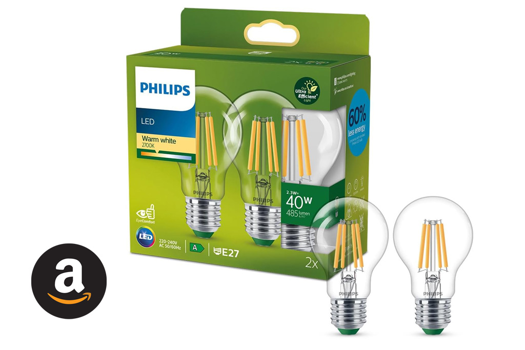 Philips Classic Ultra-Efficient LED lampen 2 stuks - Nu slechts €13,99