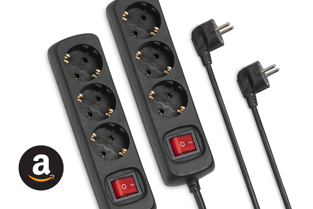 Hama set van 2 stekkerdozen met schakelaar - Nu slechts €11,99